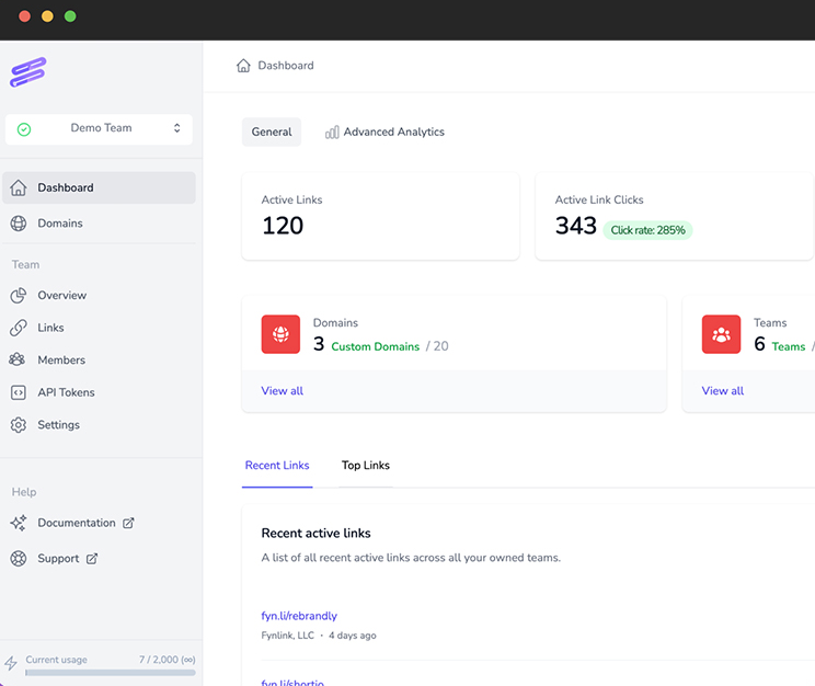Fynlink Dashboard